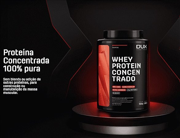 Whey Protein Concentrado - DUX - Chocolate Branco