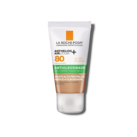 La Roche-Posay Anthelios Airlicium FPS 80 com Cor 3.0 – Gel-Creme Antioleosidade 40 g