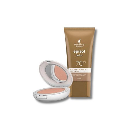 Kit Episol Color Tom 2 Claro – Protetor FPS 70 + Pó Compacto FPS 50