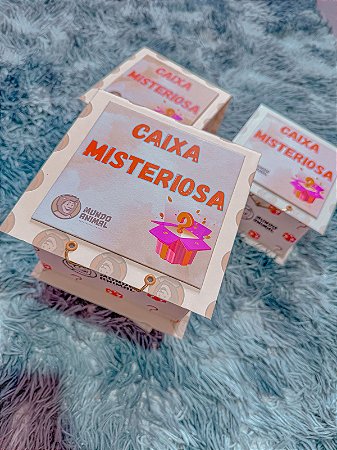 Caixa Misteriosa Personalizada Cartonada 16x16x11 cm – Surpreenda em Qualquer Ocasião!