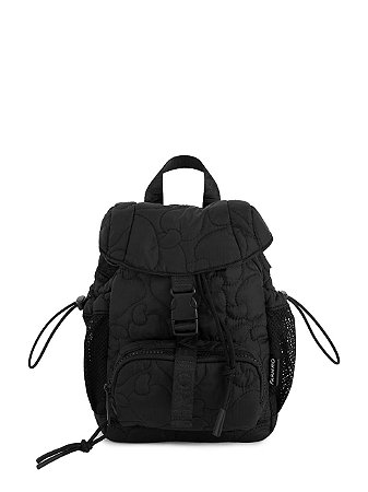 Bolsa mochila Feminina Pipoquinha Puffer - Preto