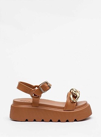 Sandália Petite Jolie Wish Doce de Leite PJ7583