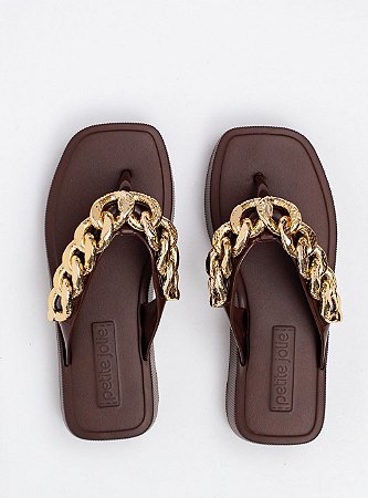 Chinelo Petite Jolie Hit Brown PJ6515
