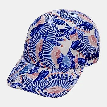 Boné Farm Tucano Azul - Ajustável, Aba Curva, Respirável