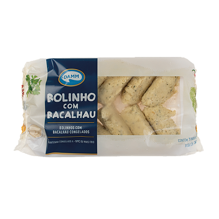Bolinho de Bacalhau 330g Damm (PP056034) caixa com 10unid