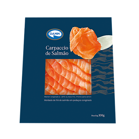 Carpaccio de Salmão 2x50g 100g DAMM (PX01420251) Caixa com 20unid