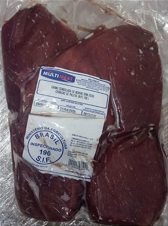 Coração da Paleta -Bife 130g a 140g- Multmeat (1824) caixa com 13kg