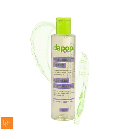 Demaquilante Líquido Aloe Vera & Vitamina B5 - Dapop Care - 200ml