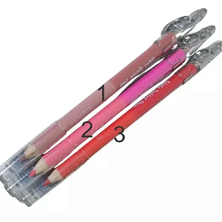 Lápis Labial Duo com apontador - Miamake - 1,2g
