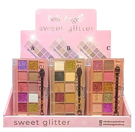 Paleta de Sombra Sweet Glitter - Belle Angel - 9,4g