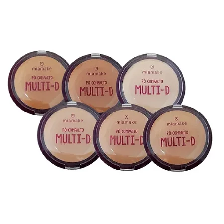 Pó Compacto Multi-D - Miamake - 10g