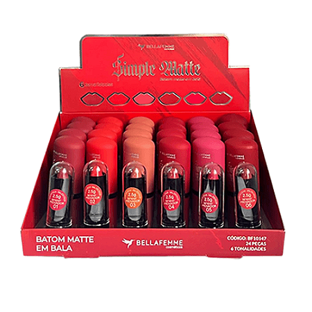 Batom em bala Simple Mate - Bella Femme - 3,8g