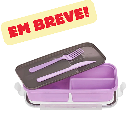 Conj De Marmita Marmitex Lancheira C/garfo+copo Com Trava