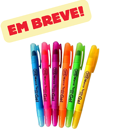 6 Marca Texto Neon + 6 Marca Texto Pastel Thygu Mp 612