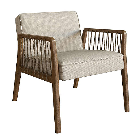 Poltrona Lara Bege e Nogueira