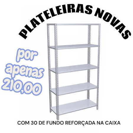 Estante de Aço reforçado 5 prateleiras