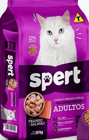 Ração Spert Cat Adulto Premium Especial Sabor Frango e Salmão 20kg