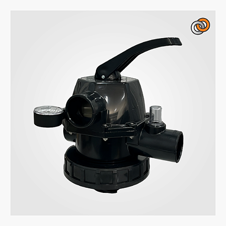 Válvula seletora do filtro Nautilus F450-750P/S rosqueada com manômetro