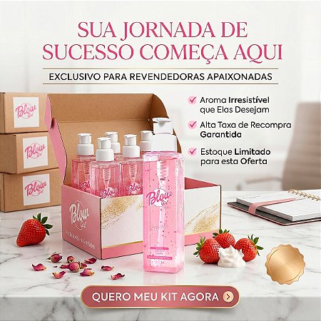 Kit Revenda Sabonete Líquido Blow Girl Morango 6 Unidades (Atacado)