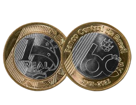Moeda Real 60 Anos do Banco Central FC
