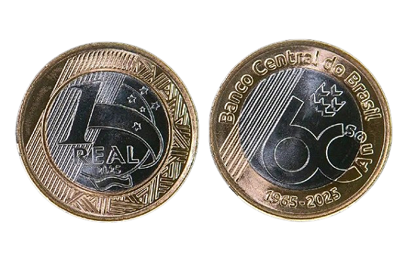 Moeda Real 60 Anos do Banco Central FC
