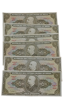 Cédula 5 Cruzeiros 2ª (segunda estampa) - SOBERBA
