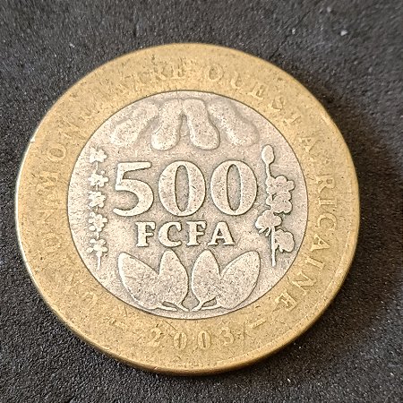 Moeda de 500 Francos da África Ocidental - Ano 2003
