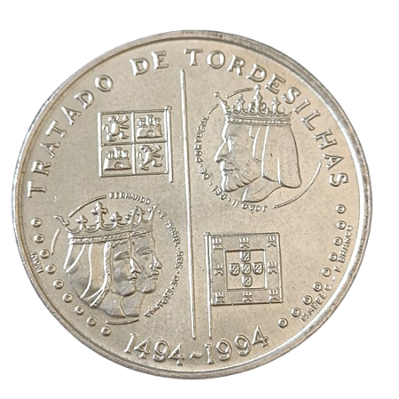 Moeda 200 Escudos 1994 - Série dos Descobrimentos – Tratado de Tordesilhas