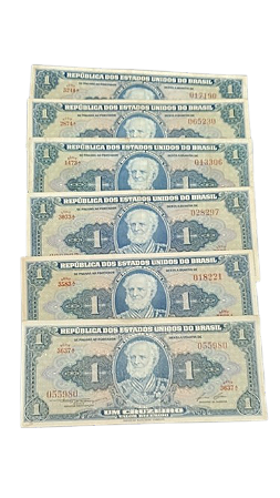 Cédula 1 Cruzeiro - Primeira Estampa MBC+