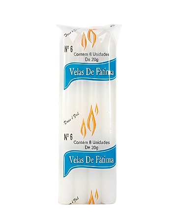 velas de Fátima Palito 24 Maço Nº 06