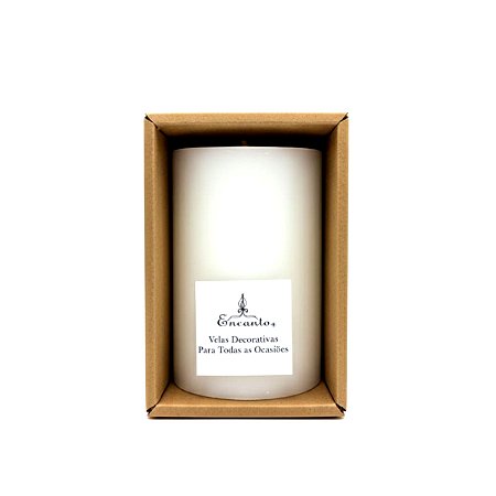 Vela Decorativa Cilíndrica 7,8cm X 12 Cm Pilar Decoração