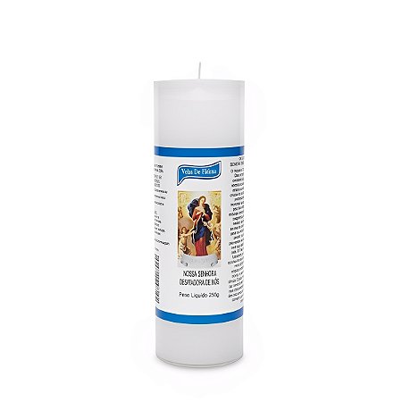 Velas Votiva Nossa Senhora Desatadora de Nós  Tubo PVC C/12