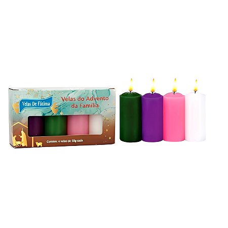 Kit vela do Advento da Família 24 Caixa