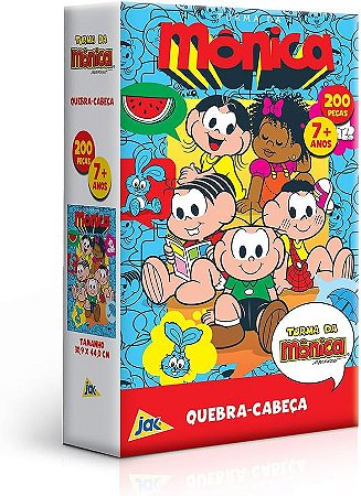 Quebra-cabeça: Turma da Mônica 200 peças