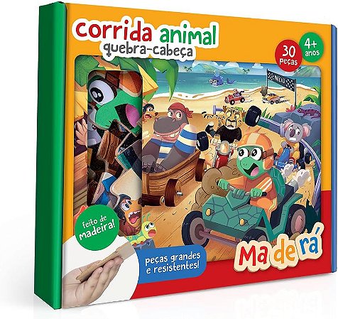 Corrida animal - Quebra-cabeça 30 peças