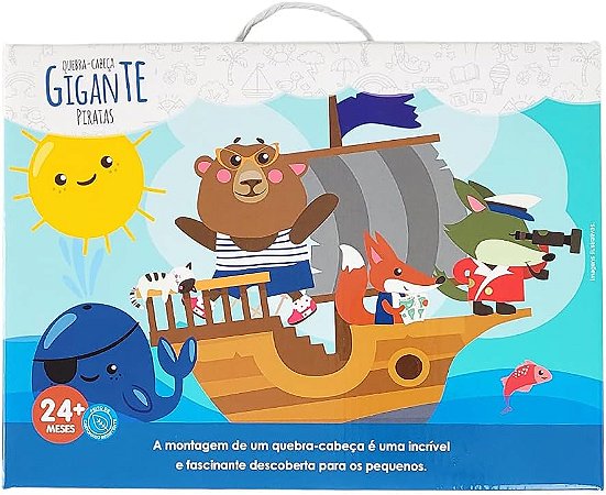 Quebra-cabeça gigante piratas