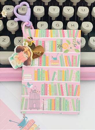 Caderno chaveirinho Amor por Livros