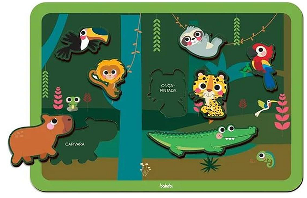 Quebra-cabeça de encaixe Fauna brasileira
