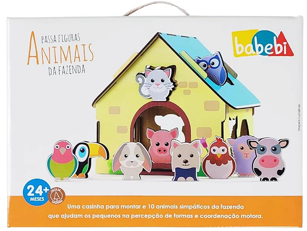 Passa figuras animais da fazendinha