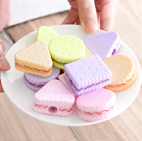 Apontador Bolachinhas Tons Pastel