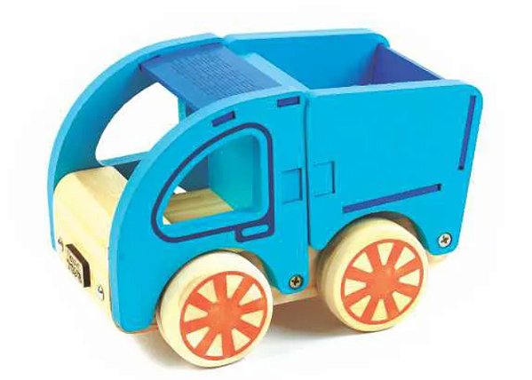 Carrinho de Madeira Coleção Carrinhos modelo 04 Caçamba Newart