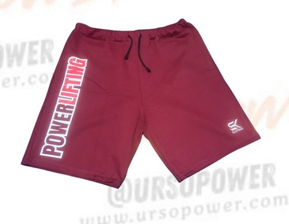Bermuda Moletinho G1 Powerlifting Vermelha