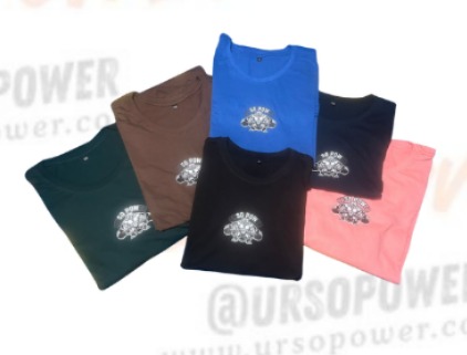 Camiseta ( TAMANHO G6 ) Powerlifting - Azul Rosa