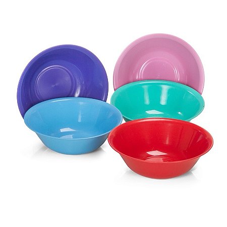 Cumbucas Tigela 1 Litro de Plástico Sopas Caldos Sobremesa Bowl Vasílhas Coloridas