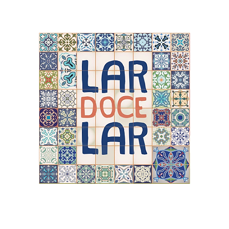 Kit 5 Placas Decorativa Lar doce Lar - Quadro de Decoração Casa Geek 20x20cm