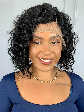 Lace Front Yellow Humana Castanho Escuro