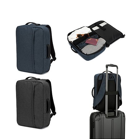 Mochila para Notebook 15.6" em Poliéster Reciclado 300D - Alta Densidade