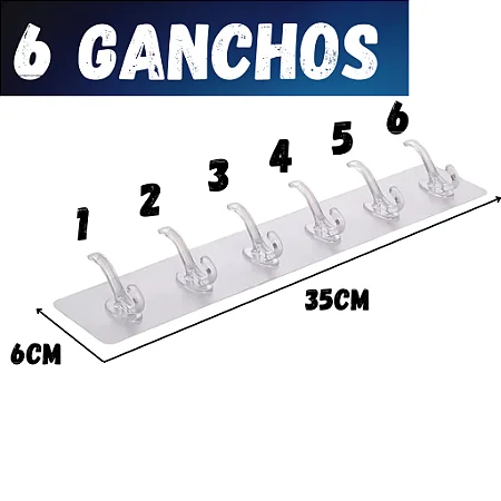 Gancho Adesivo Acrílico