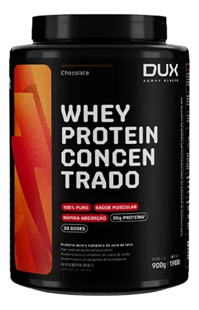 Whey Protein Concentrado - Pote 900G - DUX