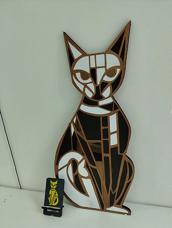Quadro recortado Egipcio 70 cm  bronze